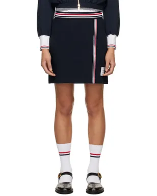 Thom Browne RWB Trim ラップ ミニスカート - サムネイル1