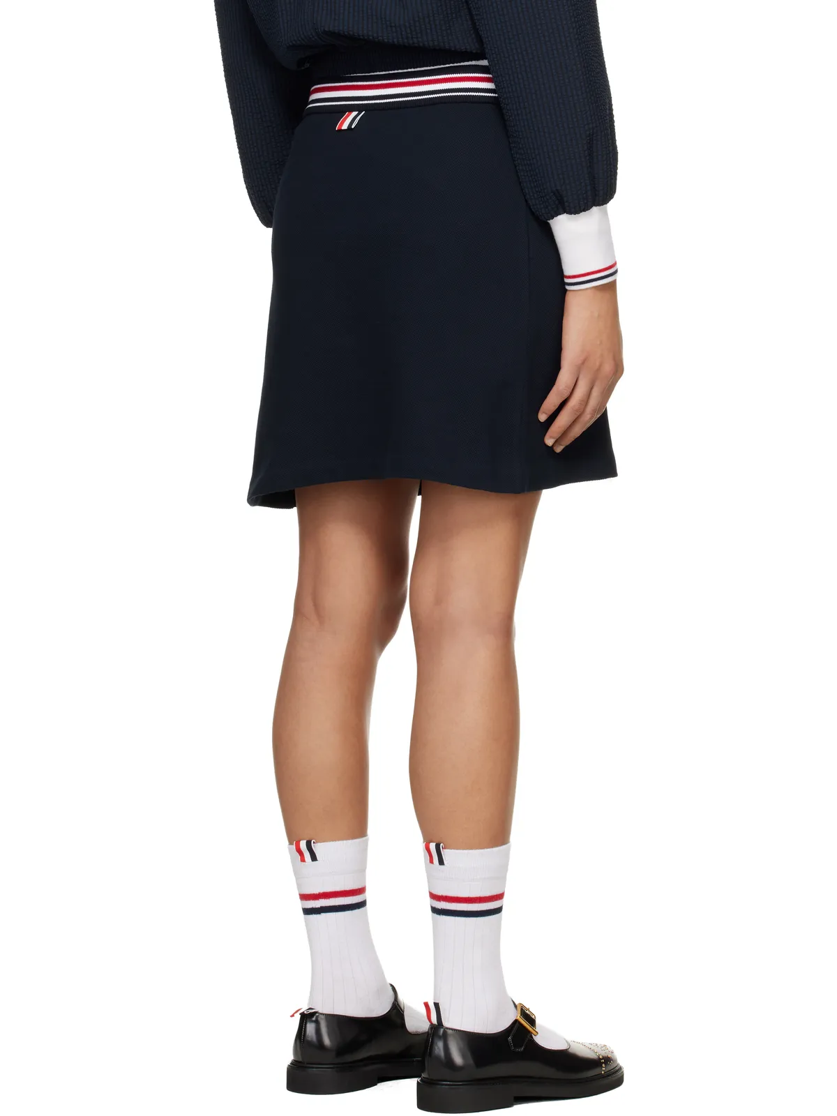 Thom Browne RWB Trim ラップ ミニスカート - 画像3