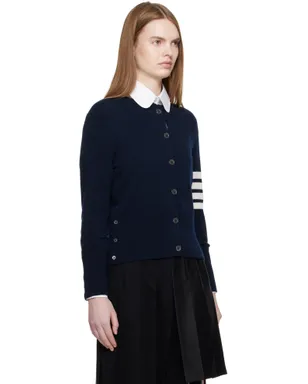 Thom Browne Jersey Intarsia Classic Fit 4-Bar カーディガン - サムネイル2