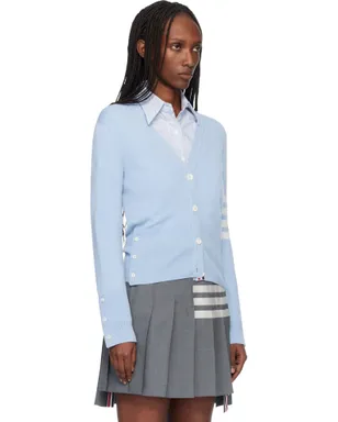 Thom Browne Classic 4-Bar カシミヤ Vネックカーディガン - サムネイル2