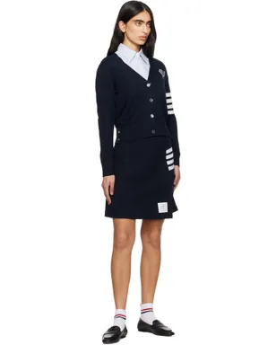 Thom Browne Tennis Racquets 4-Bar コットン Vネックカーディガン - サムネイル4