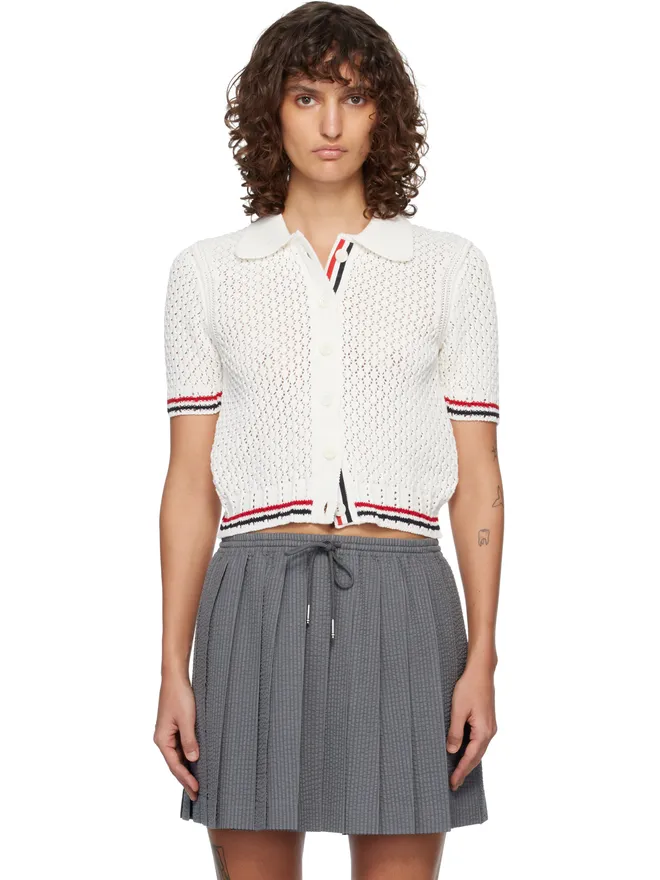 Thom Browne Thom Browne Hector ポインテール 半袖 カーディガンの商品画像
