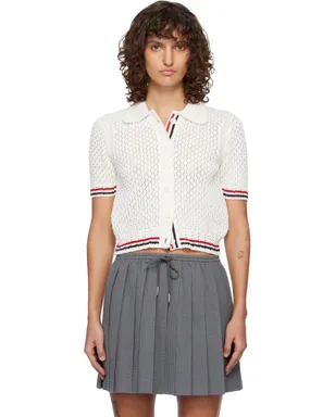 Thom Browne Hector ポインテール 半袖 カーディガン - サムネイル1