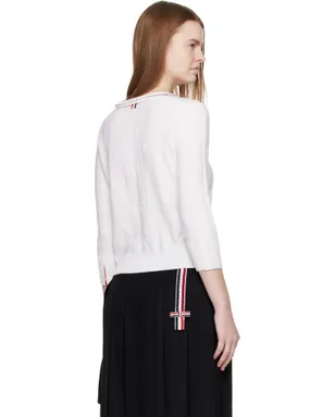 Thom Browne Bobble Stitch 3/4スリーブ カーディガン - サムネイル3