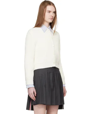 Thom Browne Full Stitch クロップド クルーネック カーディガン - サムネイル2