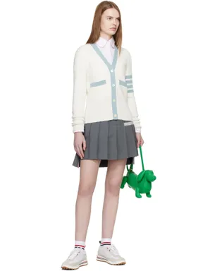 Thom Browne Milano Stitch Cotton 4-Bar カーディガン - サムネイル4