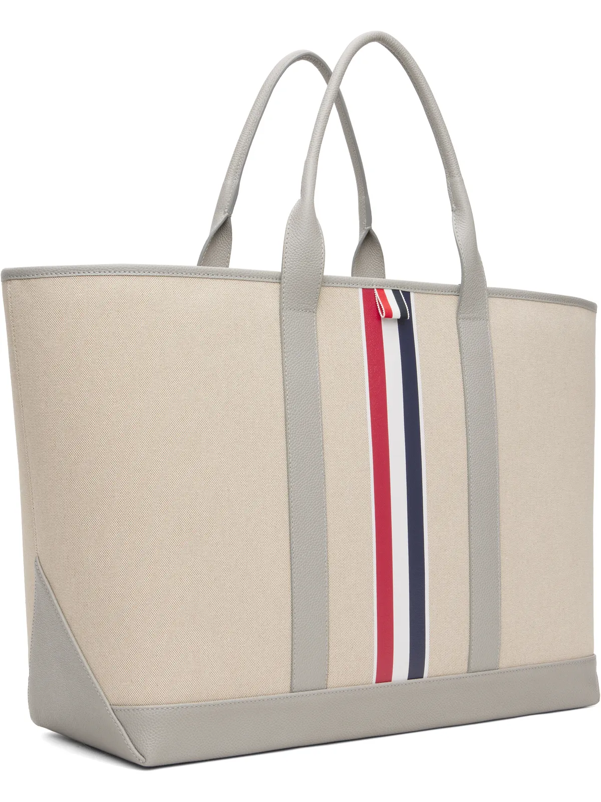 Thom Browne ミディアム RWB Stripe Tool トートバッグ - 画像2