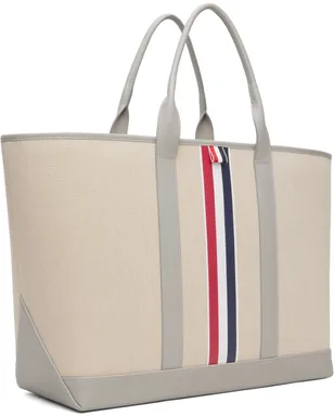 Thom Browne ミディアム RWB Stripe Tool トートバッグ - サムネイル2