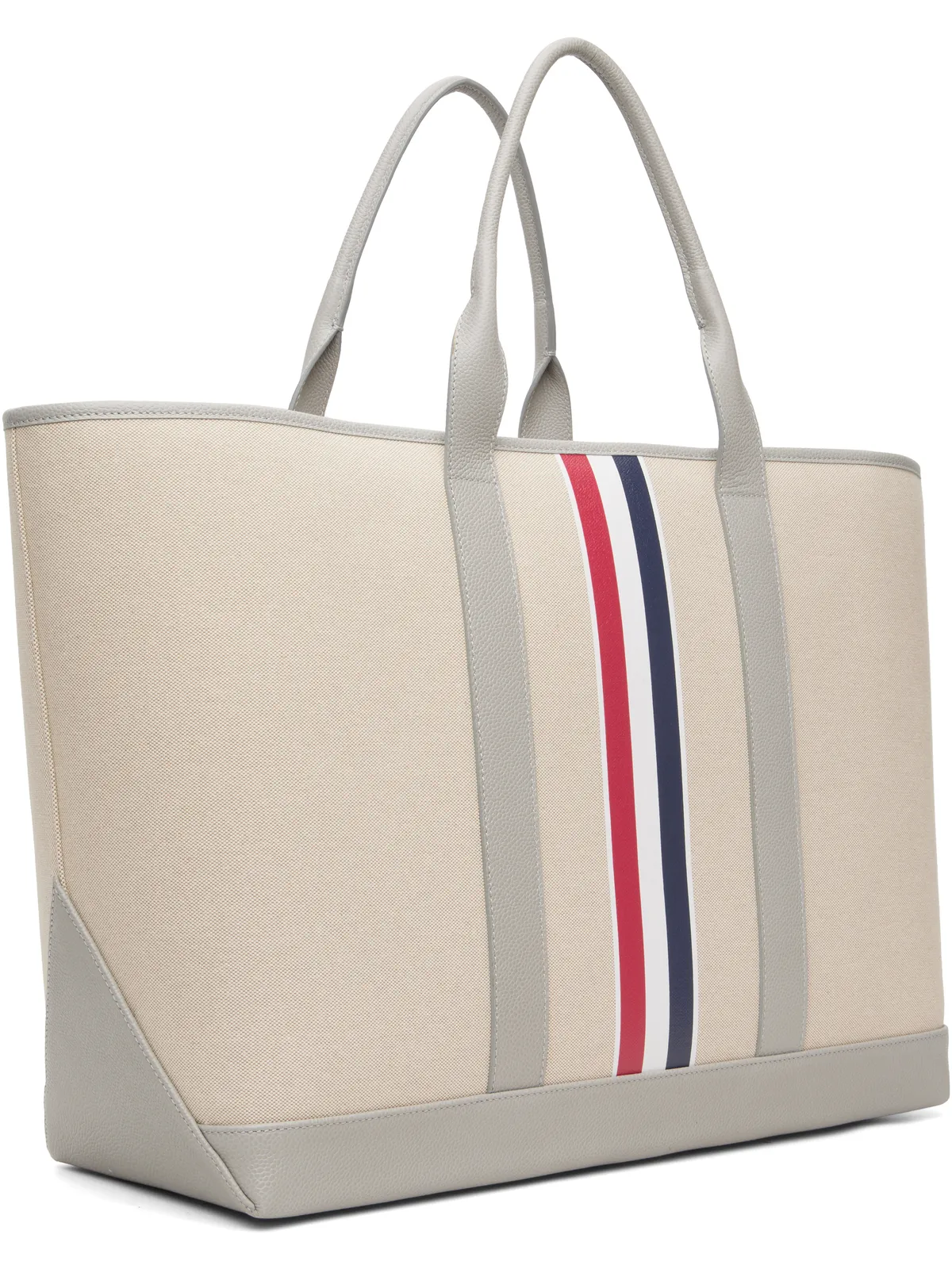Thom Browne ミディアム RWB Stripe Tool トートバッグ - 画像3