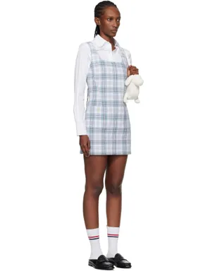 Thom Browne Windowpane Plaid Sack ミニワンピース - サムネイル2