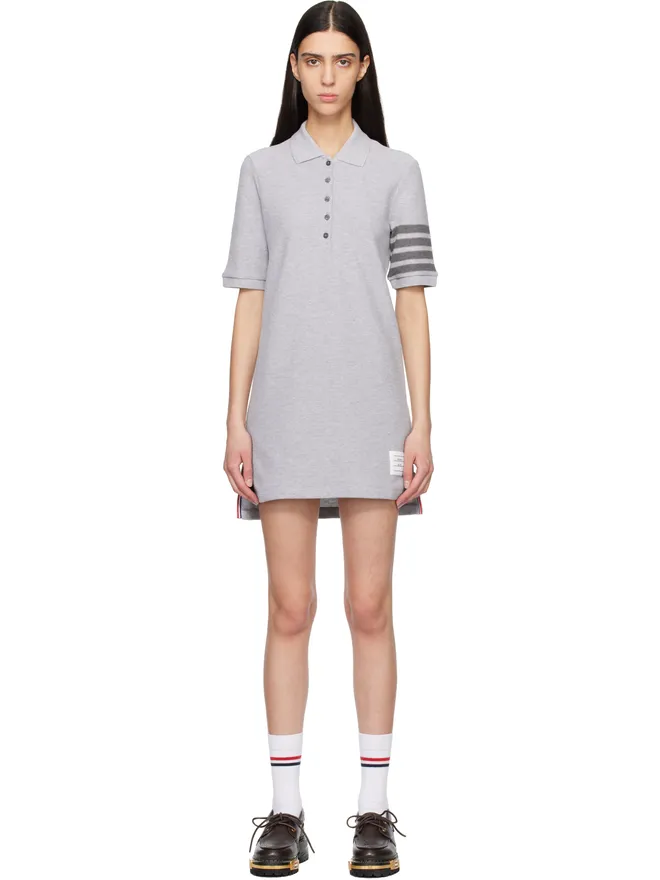 Thom Browne Thom Browne テクスチャード ピケ ミニ ポロシャツワンピースの商品画像