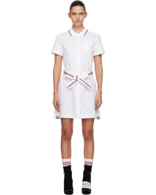 Thom Browne Solid ポプリン リボン ミニワンピース - サムネイル1