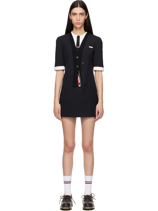 Thom Browne Thom Browne トロンプルイユ パッチポケット ミニワンピースの商品画像