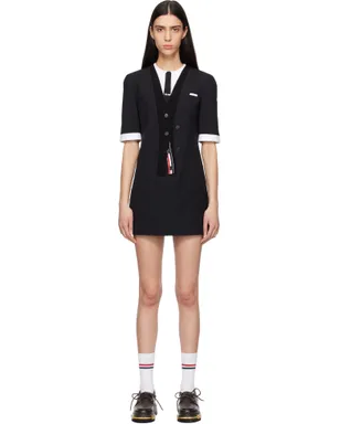 Thom Browne トロンプルイユ パッチポケット ミニワンピース - サムネイル1