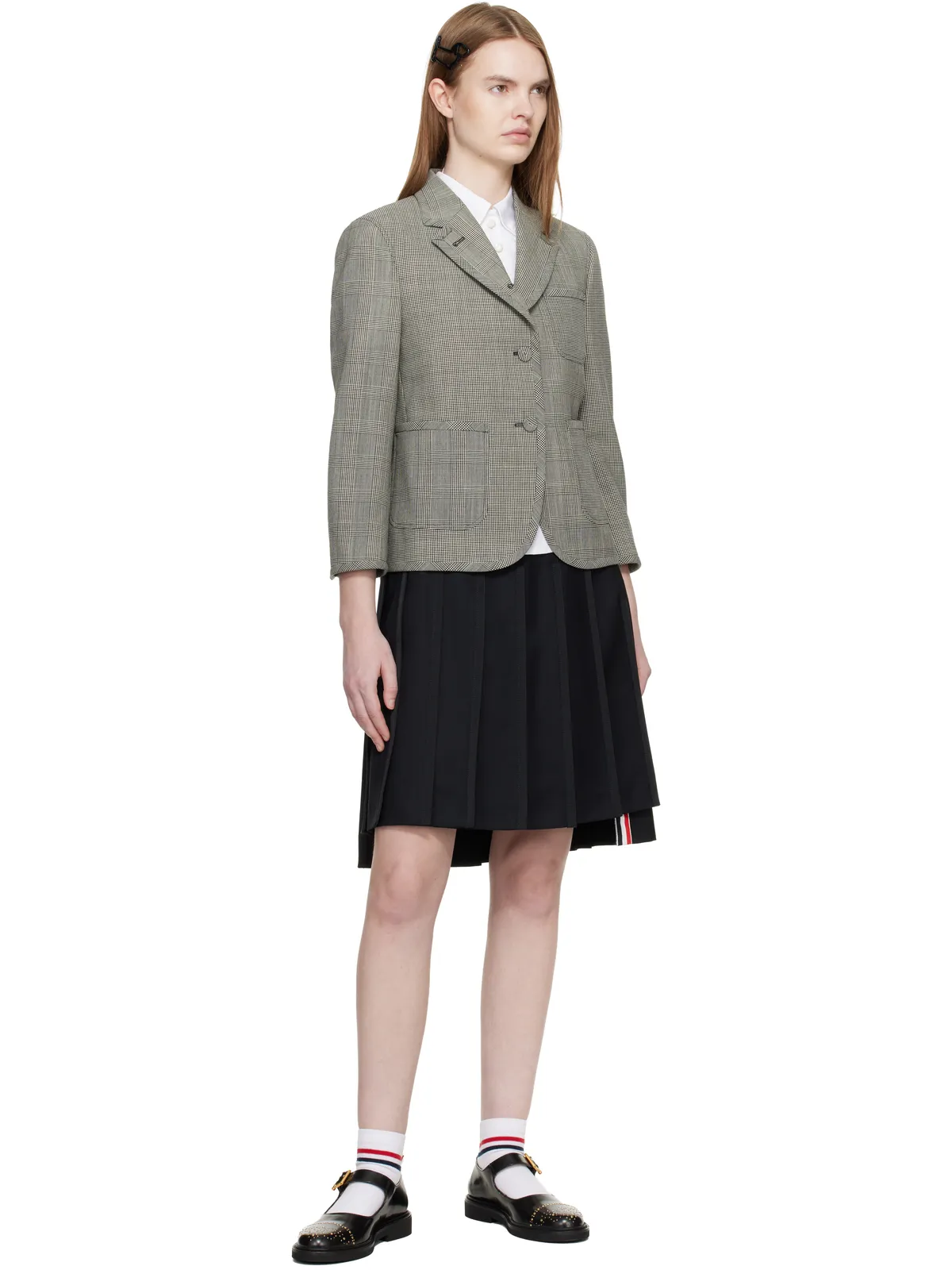 Thom Browne Funmix Fresco クロップド スポーツコート - 画像4