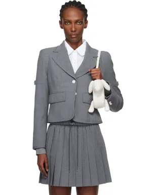 Thom Browne ウール シアサッカー クロップド テーラードジャケット - サムネイル1