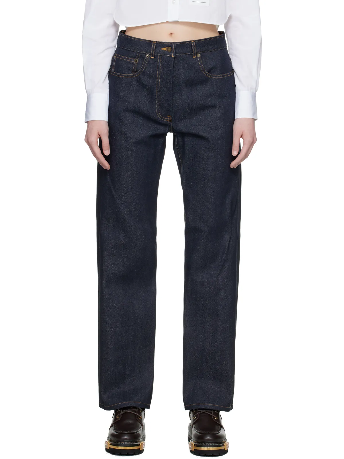 Thom Browne セルビッジ ファイブポケット ジーンズ - 画像1