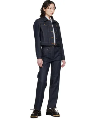 Thom Browne シュランケン セルビッジデニム ジャケット - サムネイル4