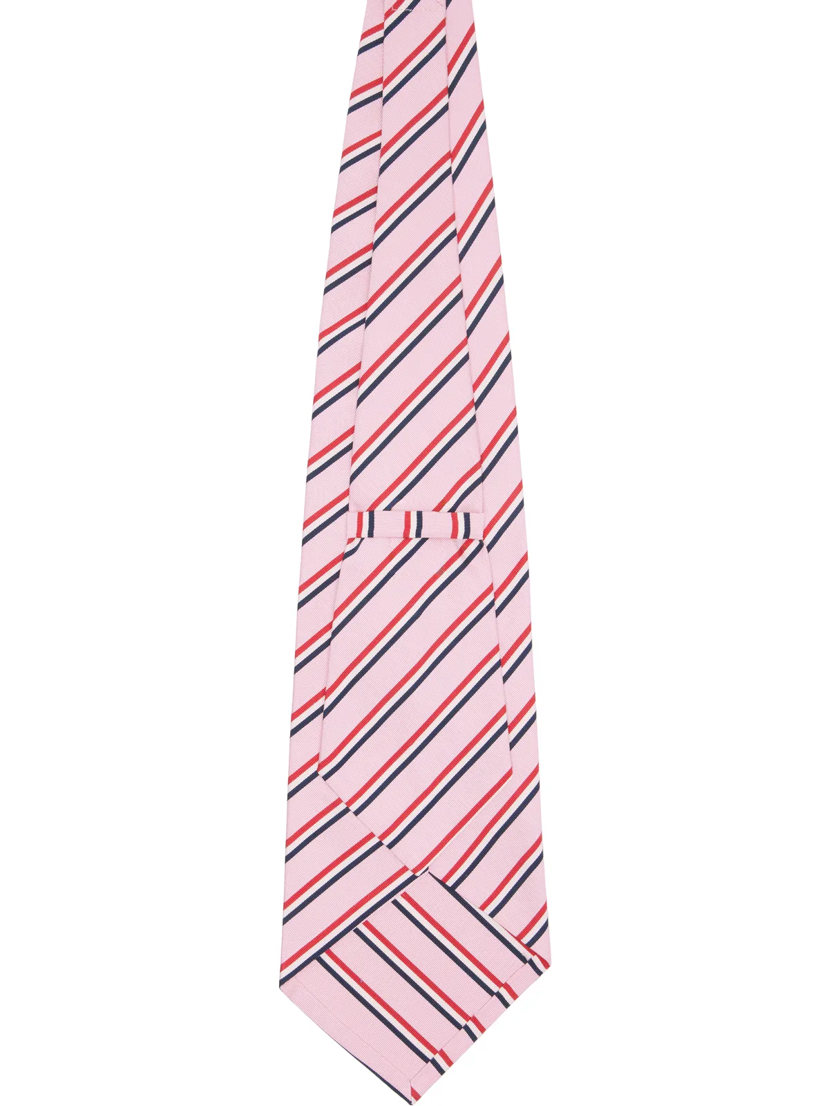 Thom Browne Tricolor シルク コットン モガドール ワイドタイ - 画像2
