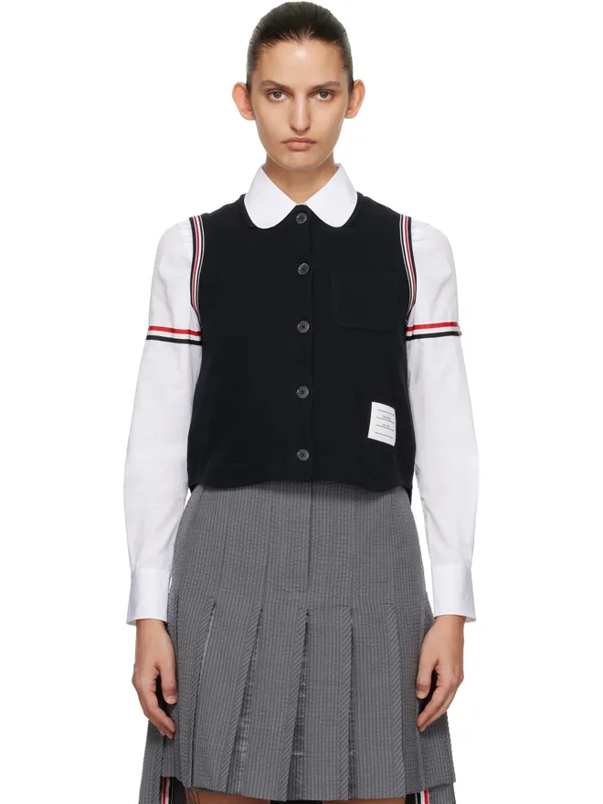 Thom Browne Thom Browne Pique RWB Trim ノースリーブシャツの商品画像