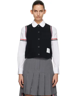 Thom Browne Pique RWB Trim ノースリーブシャツ - サムネイル1