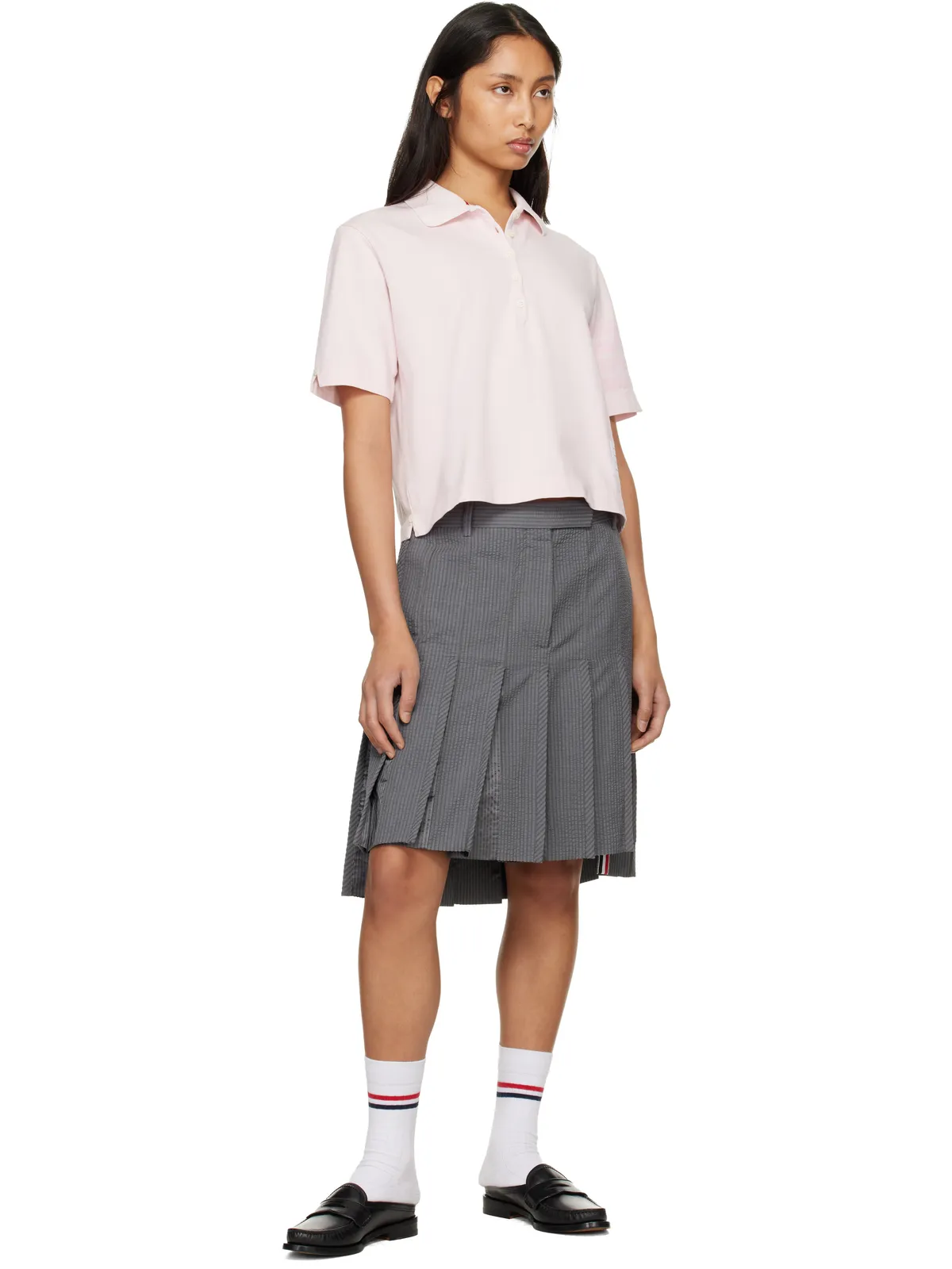 Thom Browne Overdyed 4-Bar ジャージ ポロシャツ - 画像4