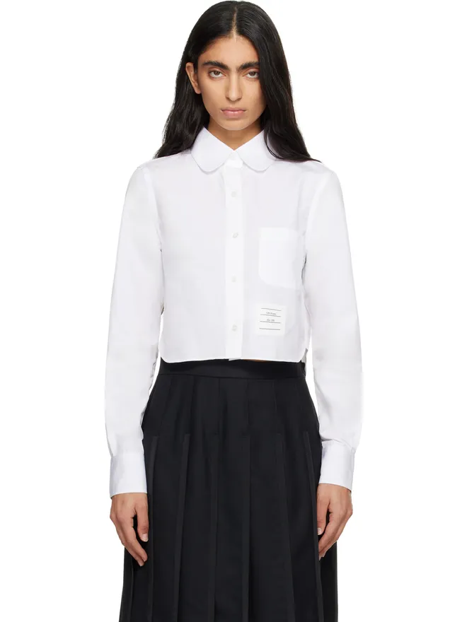 Thom Browne Thom Browne Classic ポプリン クロップド シャツの商品画像