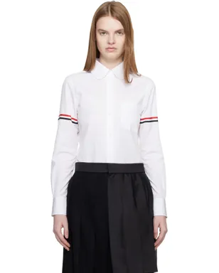 Thom Browne Poplin Armbands Classic ラウンドカラー シャツ - サムネイル1