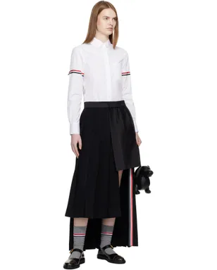 Thom Browne Poplin Armbands Classic ラウンドカラー シャツ - サムネイル5