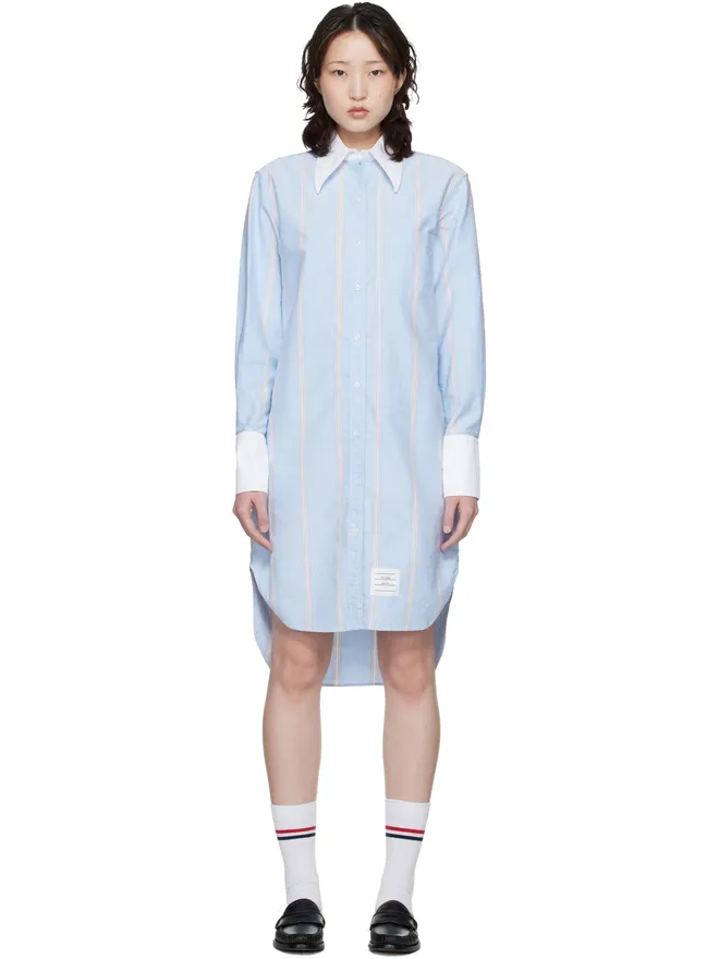 Thom Browne Thom Browne Exaggerated Easy Fit ポインテッドカラー シャツ ミニワンピースの商品画像