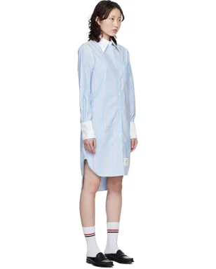 Thom Browne Exaggerated Easy Fit ポインテッドカラー シャツ ミニワンピース - サムネイル2