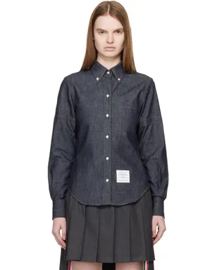 Thom Browne クラシック ポインテッドカラー デニムシャツ - サムネイル1
