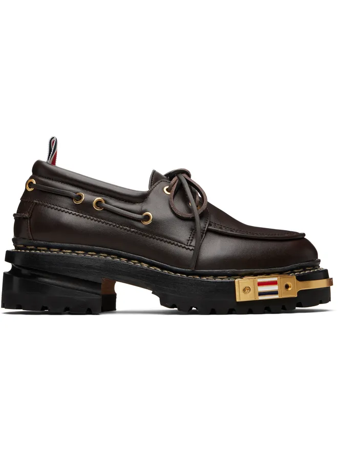 Thom Browne Thom Browne Hiking ヴィッテロ カーフスキン ソール デッキシューズの商品画像