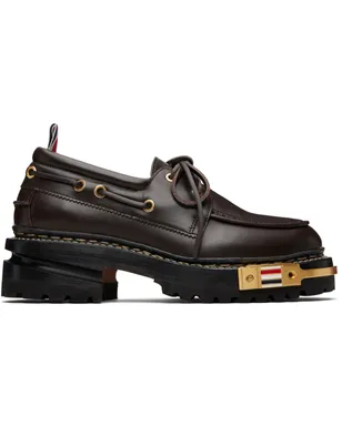 Thom Browne Hiking ヴィッテロ カーフスキン ソール デッキシューズ - サムネイル1