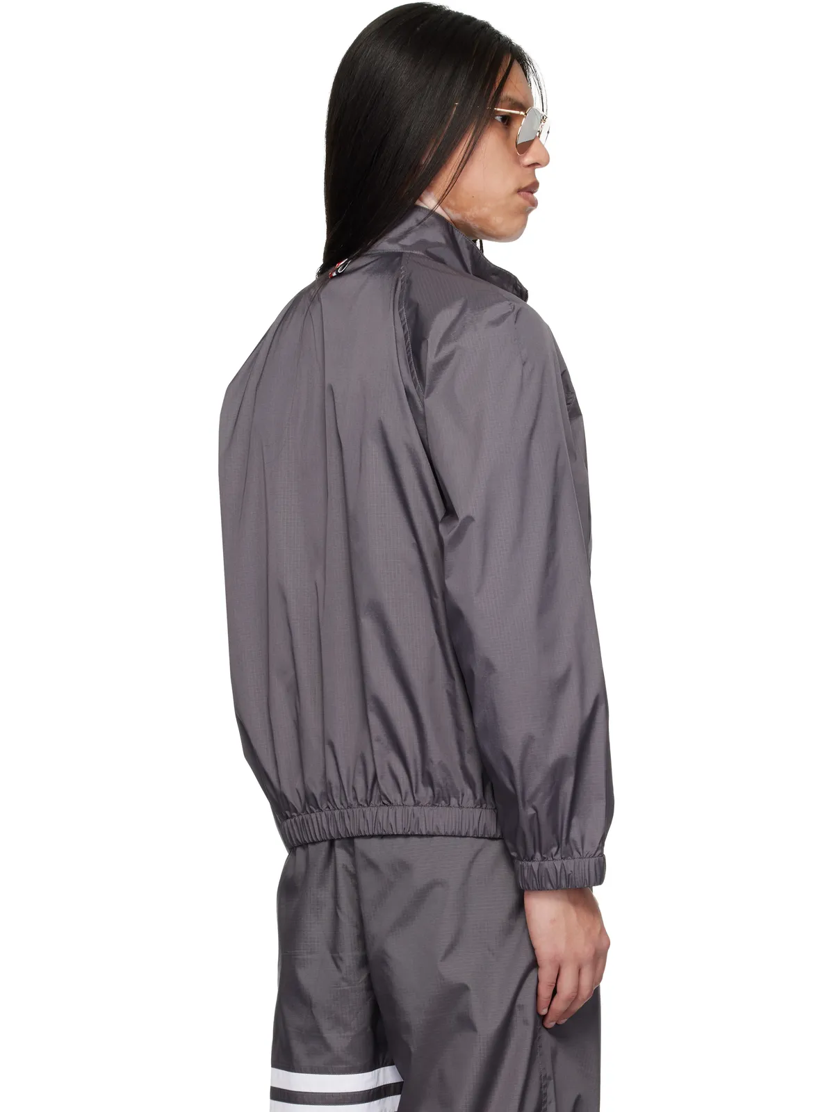 Thom Browne Shiny Ripstop Raglan 4-Bar トラックジャケット - 画像3