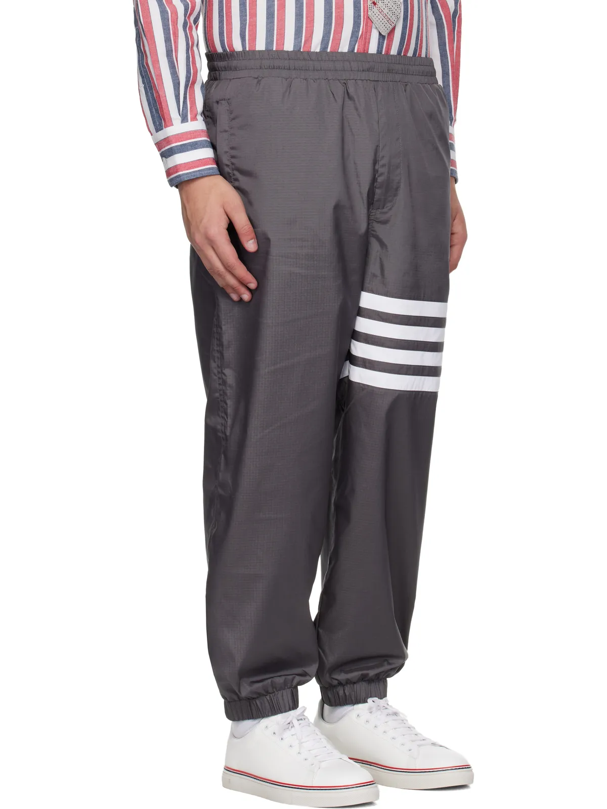 Thom Browne Shiny Ripstop 4-Bar トラックパンツ - 画像2