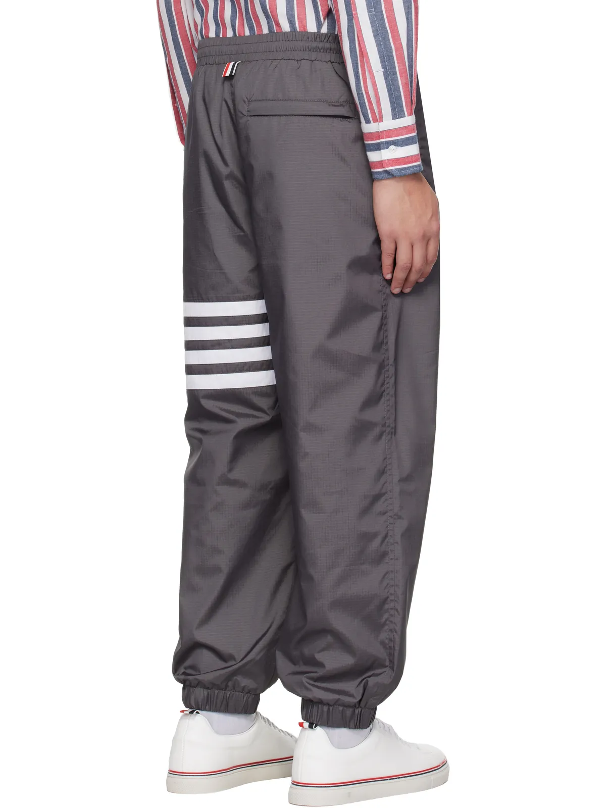 Thom Browne Shiny Ripstop 4-Bar トラックパンツ - 画像3