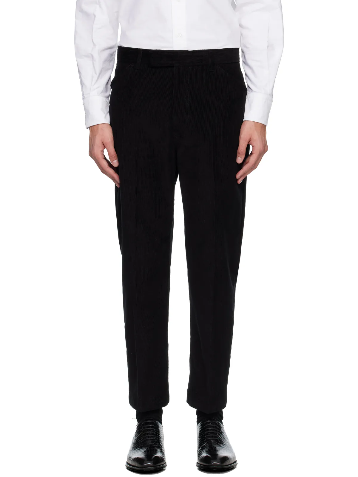 Thom Browne Narrow Wale Corduroy テーパード チノパンツ - 画像1