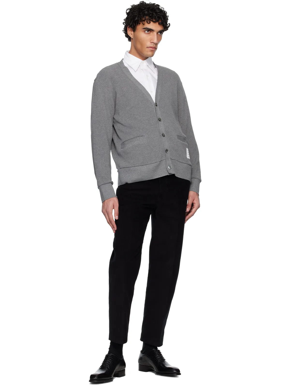 Thom Browne Narrow Wale Corduroy テーパード チノパンツ - 画像4