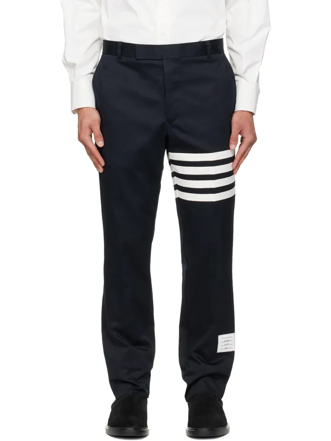 Thom Browne Thom Browne 4-Bar Unconstructed コットンツイル チノパンツの商品画像