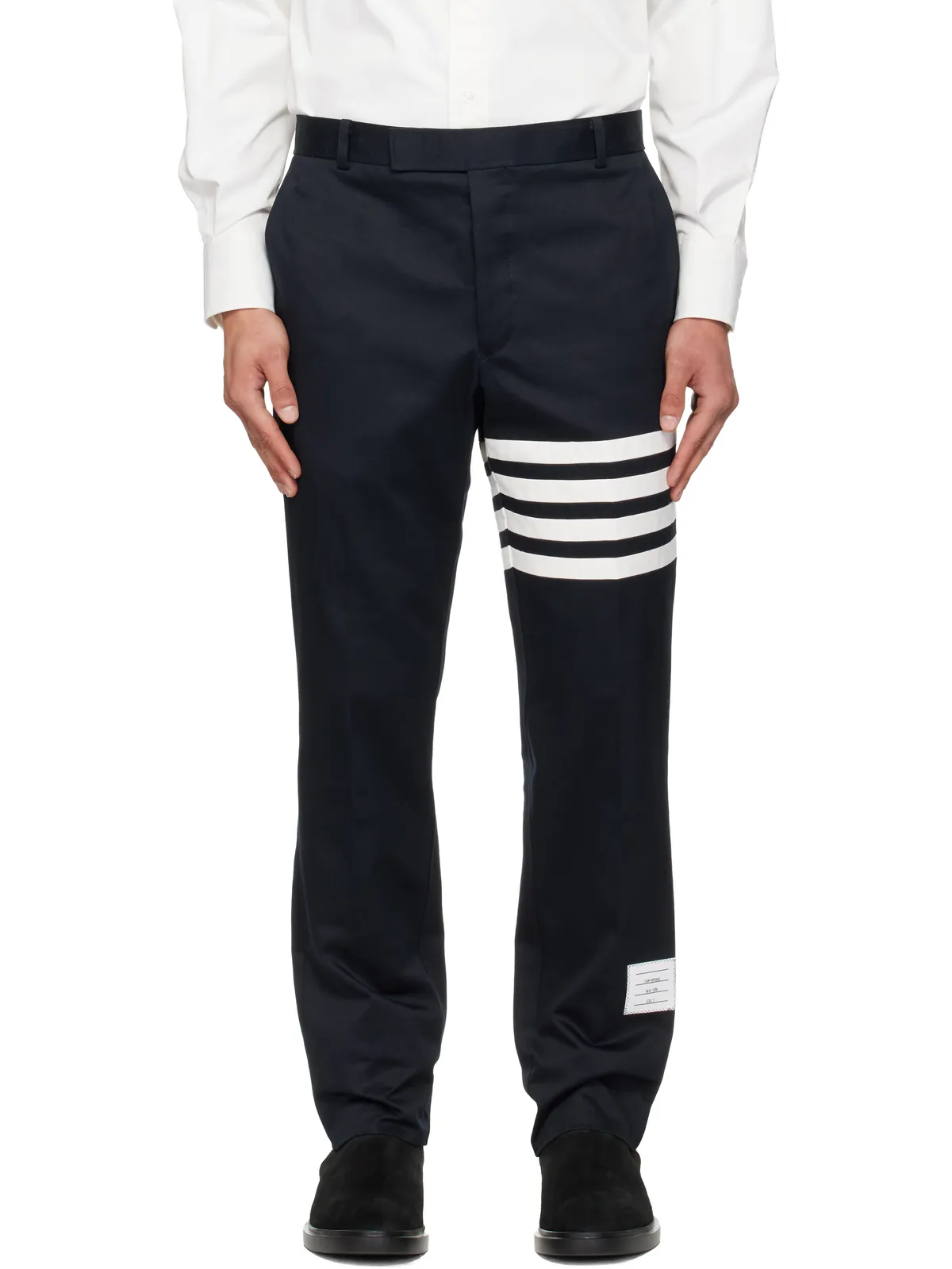Thom Browne 4-Bar Unconstructed コットンツイル チノパンツ - 画像1