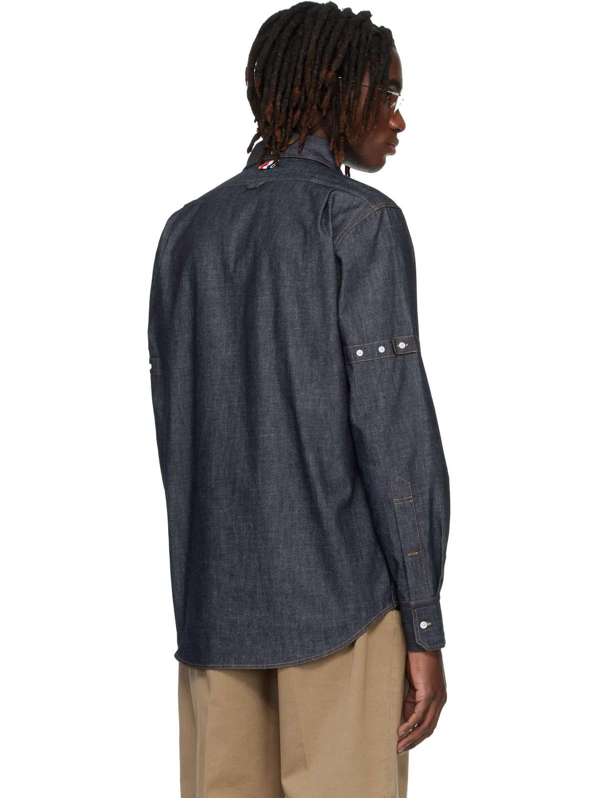Thom Browne ストレートフィット デニムシャツ - 画像3