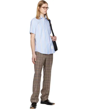 Thom Browne Straight Fit School Stripe 半袖シャツ - サムネイル4