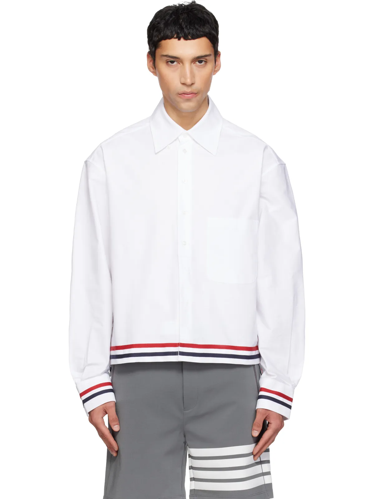 Thom Browne RWB Rugby オックスフォードシャツ - 画像1