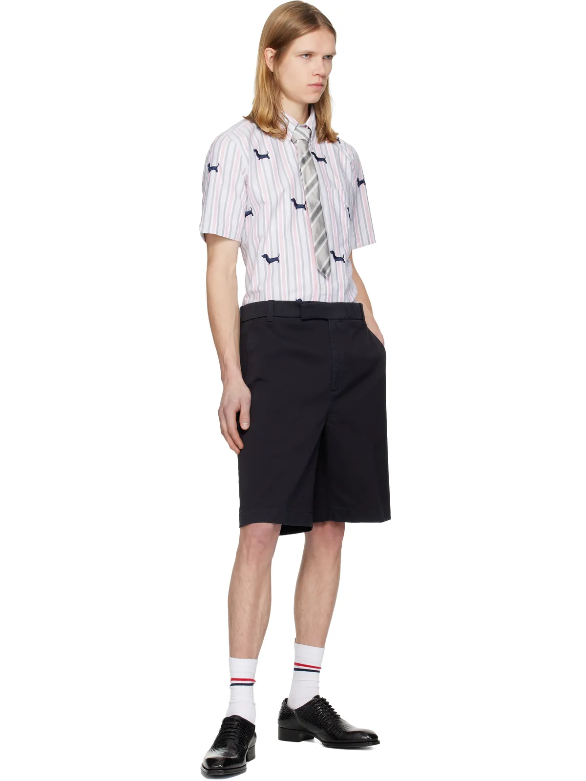 Thom Browne コットンツイル ユーティリティ チノショートパンツ - 画像4