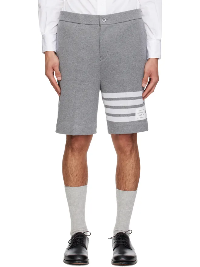 Thom Browne Thom Browne 4-Bar ダブルフェイス ニット バミューダショーツの商品画像