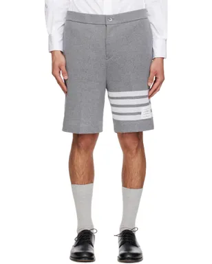 Thom Browne 4-Bar ダブルフェイス ニット バミューダショーツ - サムネイル1