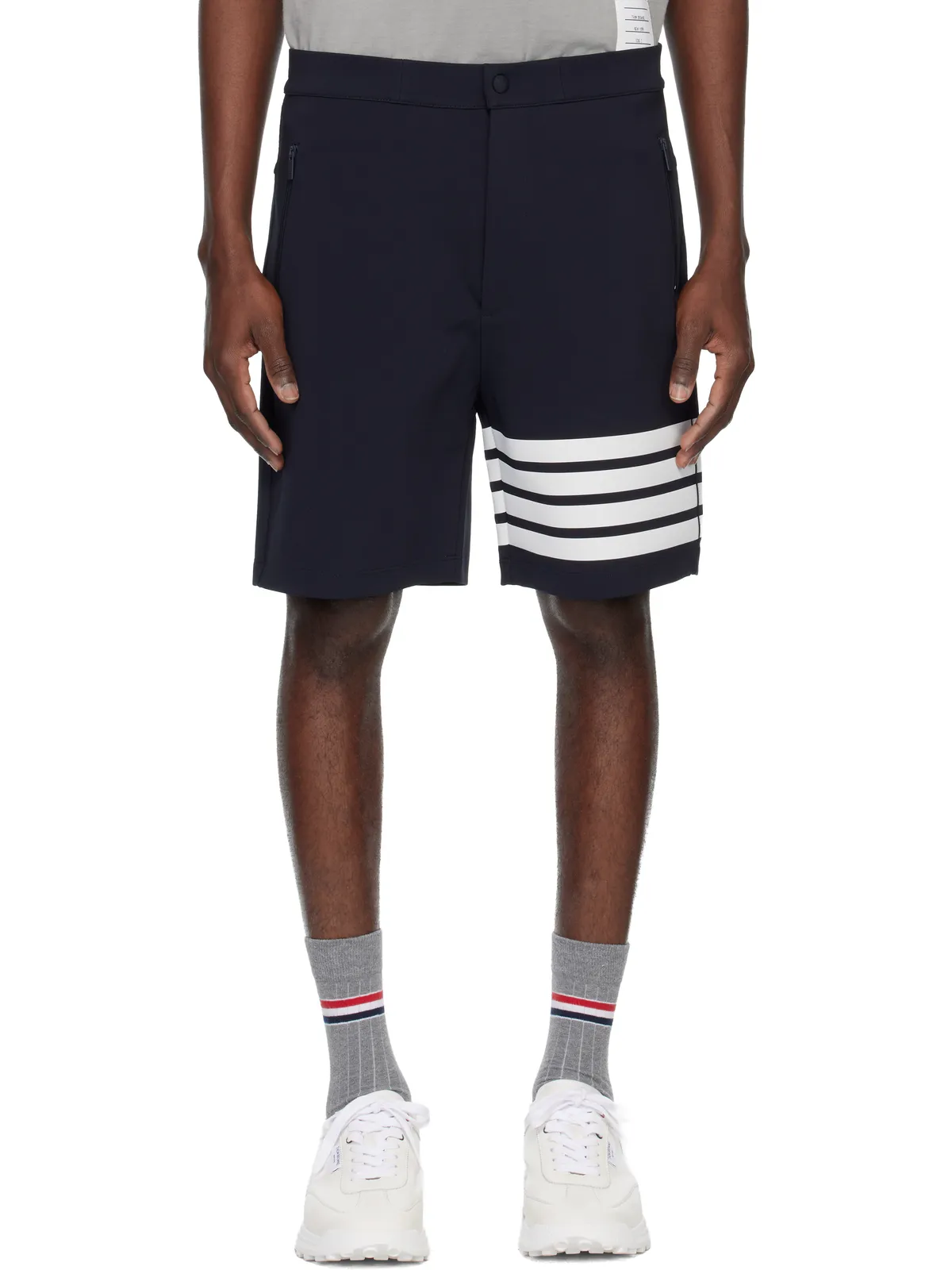 Thom Browne Mid Thigh 4-Bar ショートパンツ - 画像1
