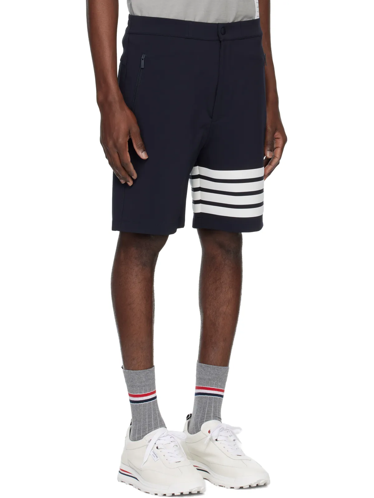 Thom Browne Mid Thigh 4-Bar ショートパンツ - 画像2