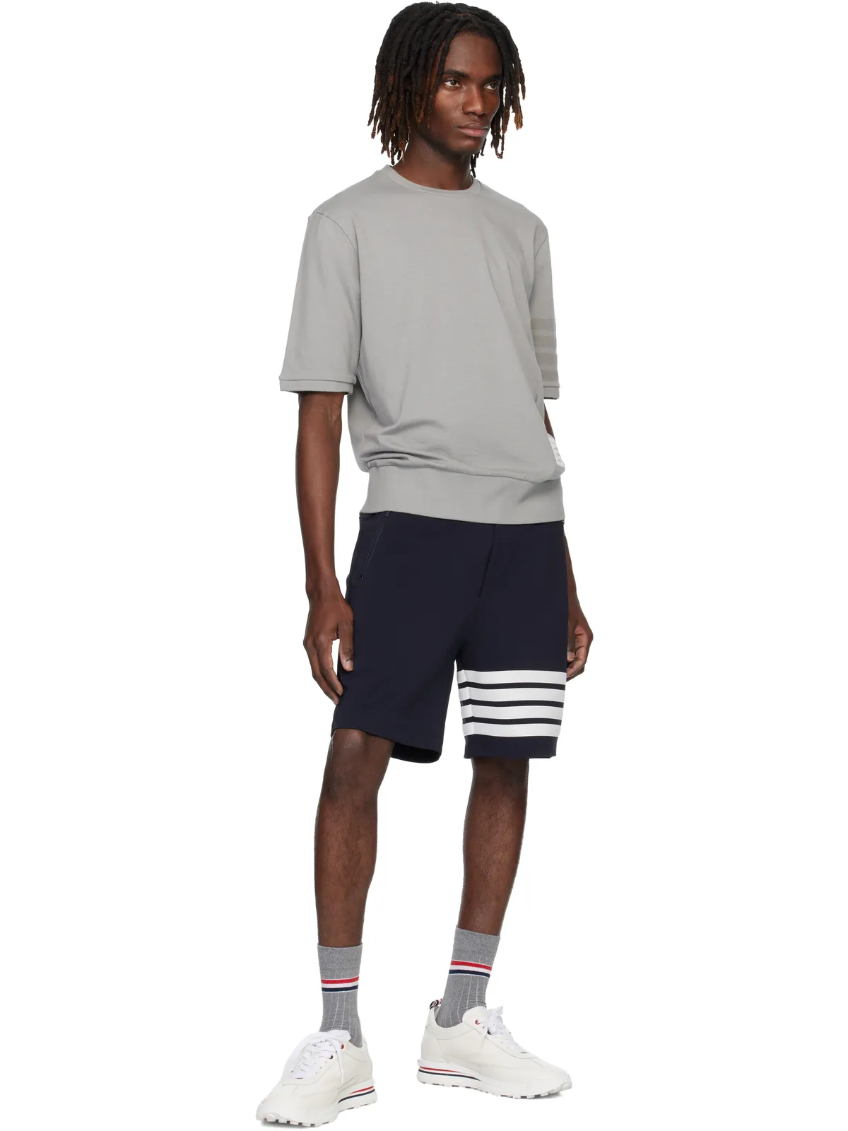 Thom Browne Mid Thigh 4-Bar ショートパンツ - 画像4